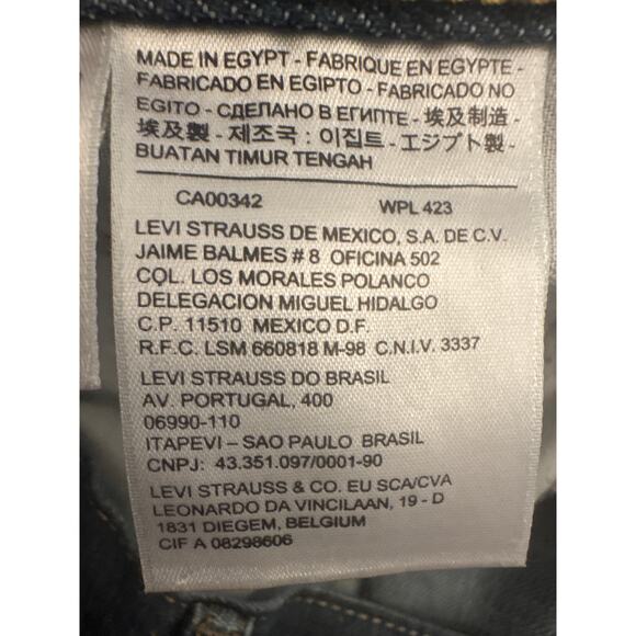 Levi’s 559 Relaxed Straight Jeans W34 L30 100% Cotton Made in Egypt - Picture 6 of 6